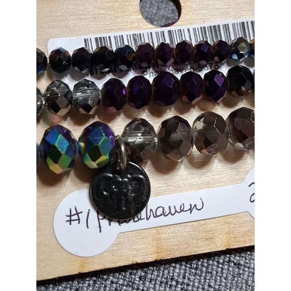 3 Pink Panache Aura Crystal Beads Faceted Carnival Glass Pharehaven Phancy NWT - Picture 4 of 4